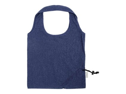 Skládací taška z recyklovanej bavlny (140 g/m2), Blue