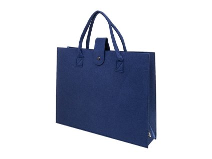 Plstená taška z RPET s klinom, dark blue