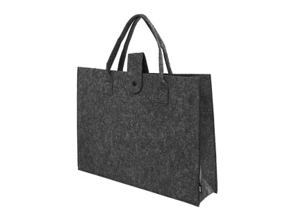 Plstená taška z RPET s klinom, dark grey