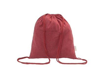 Vrecúško z recyklovanej bavlny (140 g/m2), Red