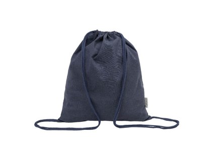 Vrecúško z recyklovanej bavlny (140 g/m2), dark blue