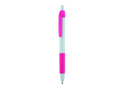 Guľôčkové pero (modrá náplň), white/pink