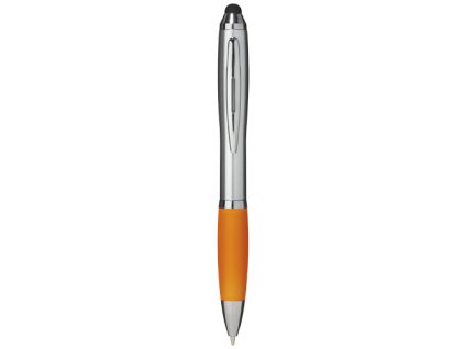 Glôčkové pero a stylus (čierna náplň), Orange