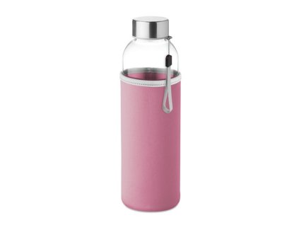 Sklenená flaša v neopréne (500 ml), Pink