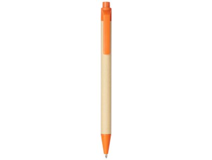 Guľôčkové pero z papiera a kukurice (čierna náplň), Orange