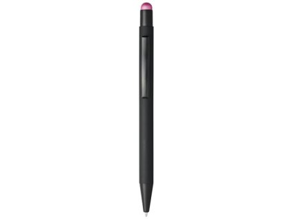 Guľôčkové pero (čierna náplň), solid black,pink