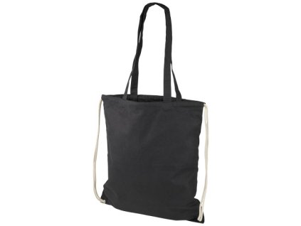 Bavlnené sťahovacie vrecko/taška (240 g/m2), Black
