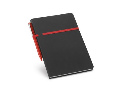 Zápisník A5 s perom, Red