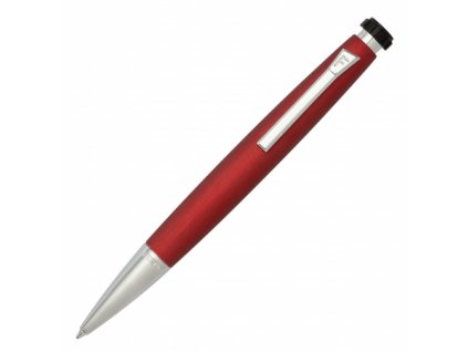 Guľôčkové pero (čierna náplň), Open Red,Silver