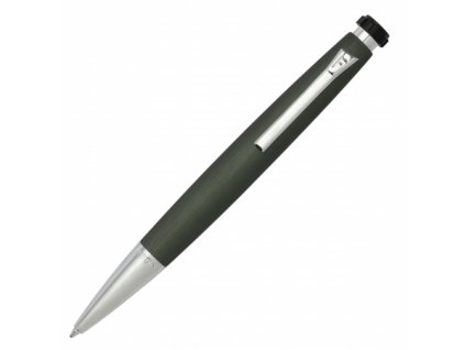 Guľôčkové pero (čierna náplň), Dark Green,Silver