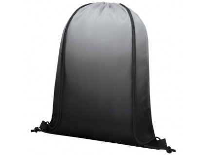 Šnúrkový batoh s farebným prechodom, solid black