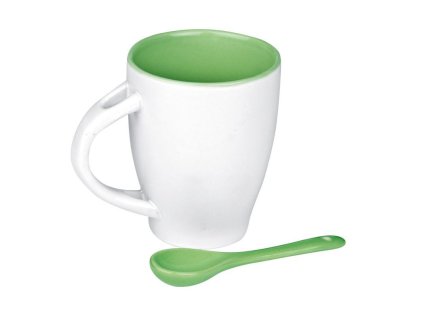 Hrnček s lyžičkou (250 ml), Green