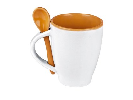 Hrnček s lyžičkou (250 ml), Orange