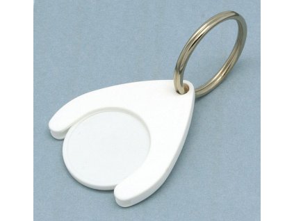 Kľúčenka bez žetónu, white