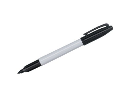 Popisovač Sharpie®. Náplň vo farbe vrchnáka., Solid black, White