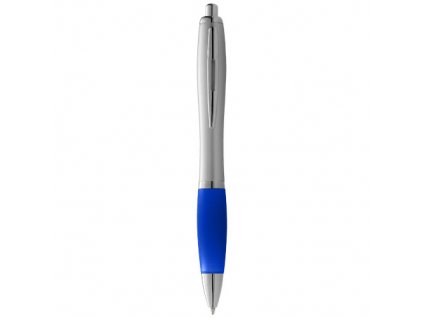 Guľôčkové pero (čierna náplň), Silver,Royal blue