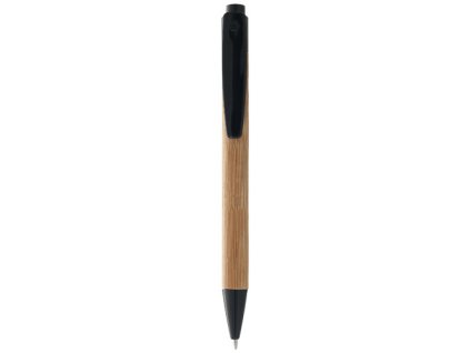 Guľôčkové pero z bambusu (čierna náplň), Natural,solid black