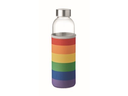 Sklenená flaša v neopréne (500 ml), multicolour