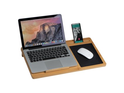 Bambusová podložka pod notebook, Beige