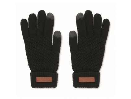 Dotykové zimné rukavice, Black