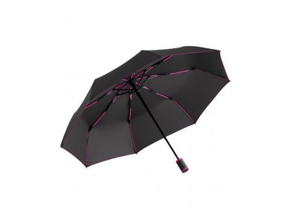 Automatický skladací dáždnik FARE®-Mini Style, priemer 97 cm, black/magenta