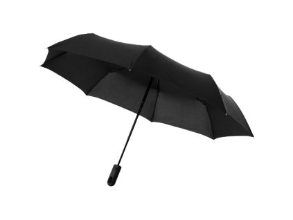 Automatický 3-dielny skladací dáždnik, priemer 98 cm, solid black