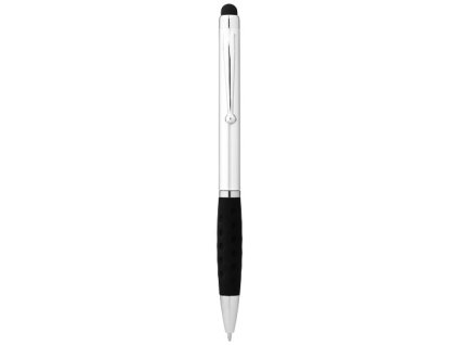 Glôčkové pero a stylus (čierna náplň), Silver,solid black
