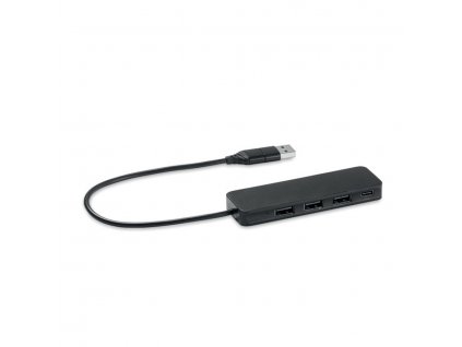 Rozbočovač USB-C (4 porty), Black