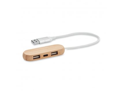 USB rozbočovač (3 porty), wood