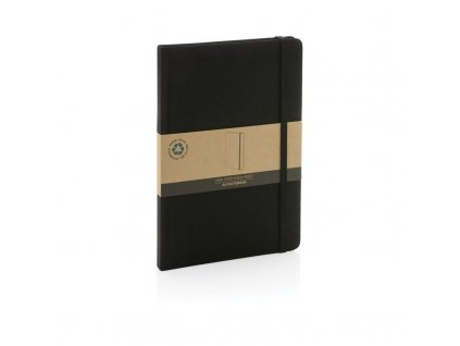 Zápisník A5 z GRS RPET, Black/Black