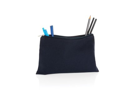 Nefarbený peračník Impact z 285g recykl. canvas, Navy