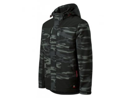 Zimná softshellová bunda pánska Vertex Camo W56