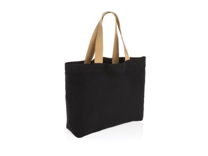 Nefarbená taška Impact z recyklovaného plátna (240 g/m2), Black