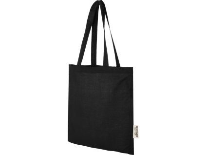 Taška Madras z GRS recyklovanej bavlny (140 g/m2), Black