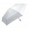 RPET manuálny mini dáždnik, white