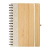 Bambusový špirálový zápisník A5, natural