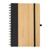 Bambusový špirálový zápisník A5, Black