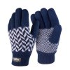 Pattern Thinsulate Glove, navy/grey, S/M