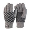 Pattern Thinsulate Glove, grey/black, L/XL