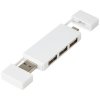 Duálny rozbočovač USB 2.0, white