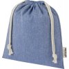 Stredná darčekové vrecúško z recyklovanej bavlny 150 g/m2 GRS, heather blue