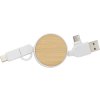 Zvinovací USB kábel, white