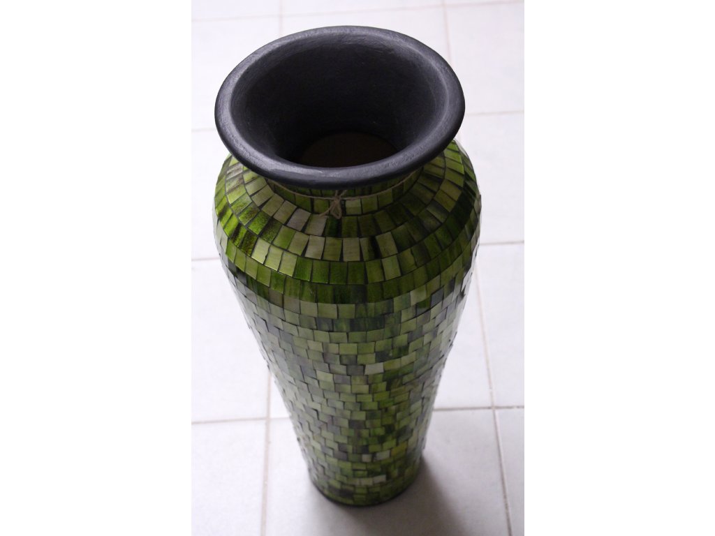 Váza terakota glass výška 60, 80, 100cm Bawean - Originální Design