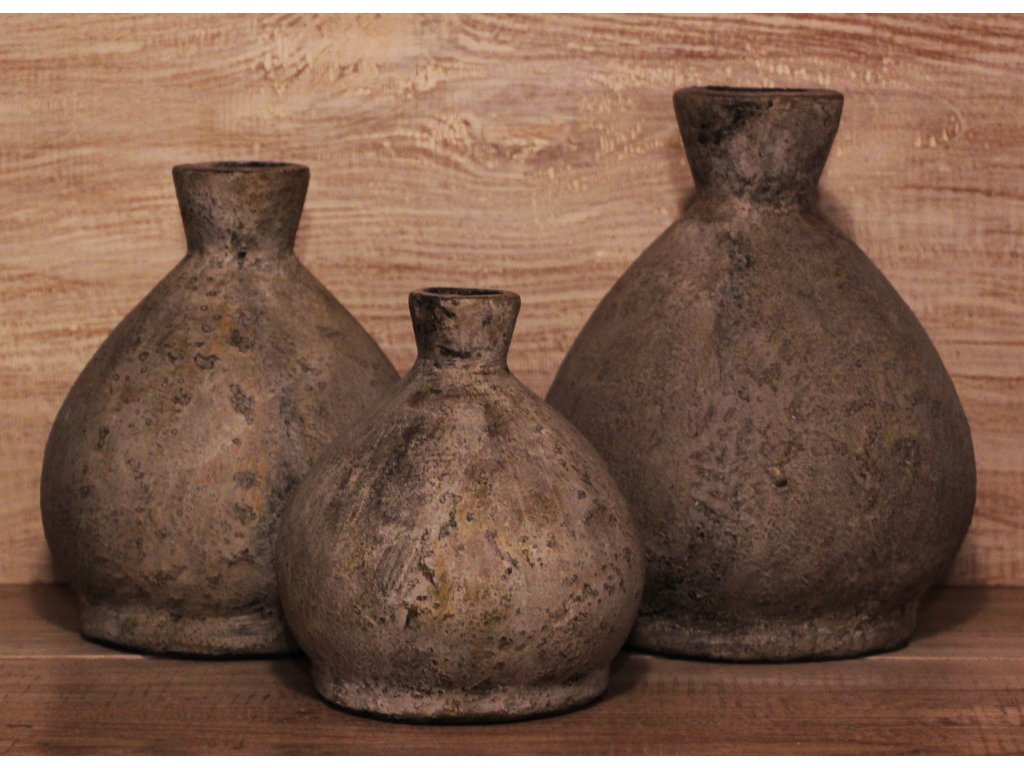 Váza terakota výška 15cm, 20cm, 25cm Lepar - Originální Design