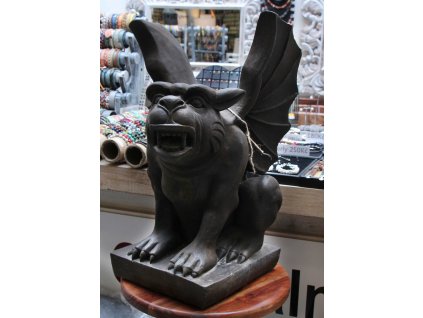 Fontána chrlič vody Gargoyle 54x26x25cm - patina DB
