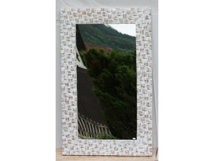 Dřevěné zrcadlo masiv s řezbou model 31 130x80cm