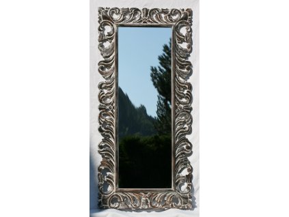 Dřevěné zrcadlo masiv s řezbou model 04 150x70cm