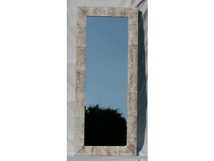 Dřevěné zrcadlo masiv s řezbou model 07 140x57cm
