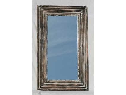Dřevěné zrcadlo masiv s řezbou model 77 120x72cm