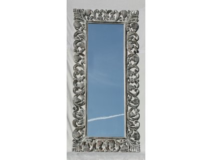 Dřevěné zrcadlo masiv s řezbou model 81 150x70cm
